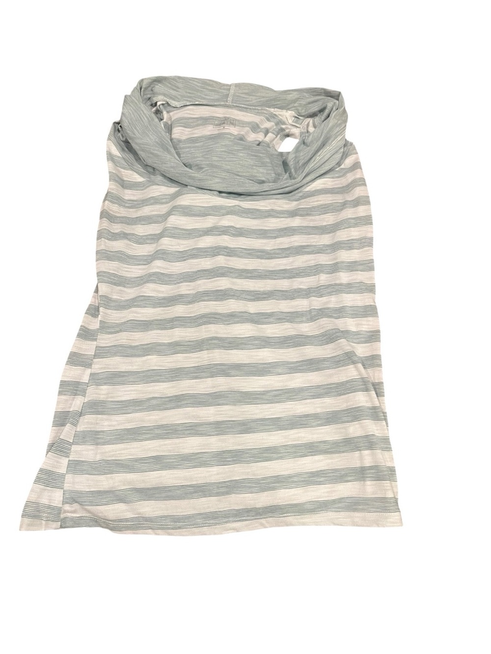 Converse Women's Light Gray and White Striped Muscle Tee